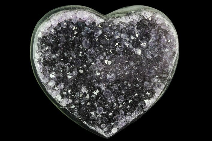 Purple, Amethyst Heart - Uruguay #123758
